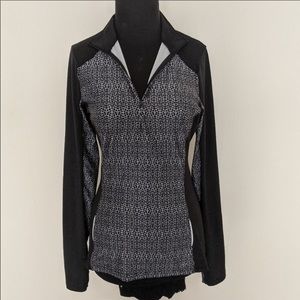PRANA Black and White Pullover